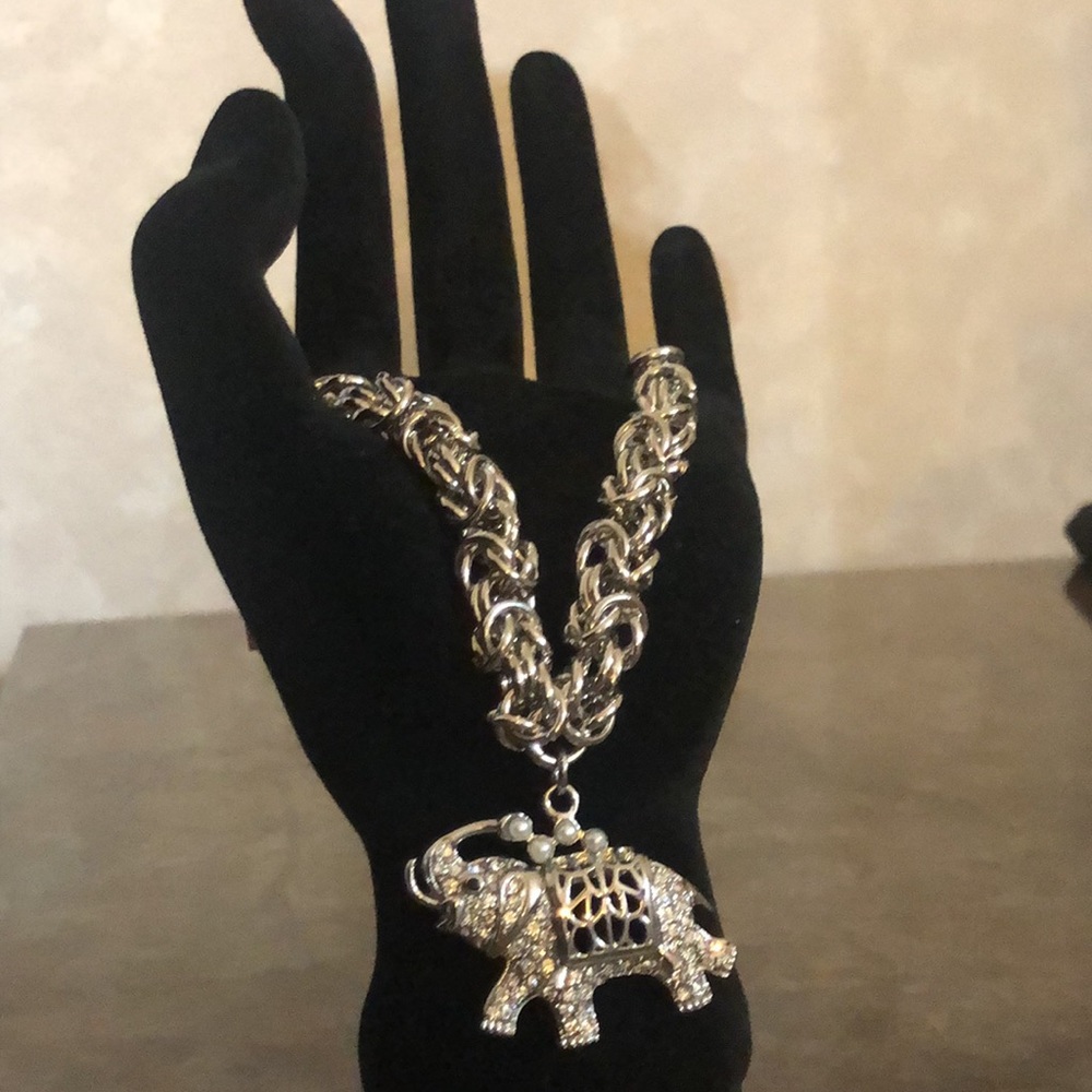 Stainless Steel Bolo Elephant Bracelet…Elephant Trunk-Up for Good Luck!